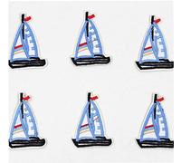 10 pezzi cartone animato barca a vela toppe ricamate termoadesive applicate per bambini vestiti borse scarpe adesivi patchworkDurabilità