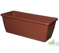 10 PEZZI CASSETTA VASO RETTANGOLARE MIRAMARE PLASTICA COL.TERRACOTTA CM.40X20X16