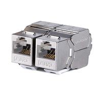 10 pezzi Cat7 Keystone Jack, Cat7 RJ45 FTP Tipo senza attrezzi Modulo in lega di zinco Schermato Keystone Jack Adattatore jack 10 Gigabit modulare