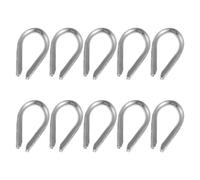 10 Pezzi Cavalletto per Cavo in Acciaio Inox M10, Triangolare Argento | Distribuzione Uniforme del Carico, Installazione Semplice, Superficie Liscia senza Bave, per Uso Industriale Esterno