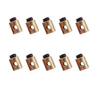 10 Pezzi Cavi acceleratore per moto,Morsetto universale per cavo acceleratore in ottone(5x6 mm),per Acceleratori Scooter e Moto,Compatibile con Vari Veicoli e Attrezzi da Giardinaggio