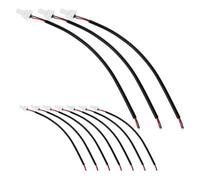 10 Pezzi Cavo Connessione Batteria Luce Posteriore | Cablaggio per Fanale Posteriore, Alimentazione Stabile, Uso Notturno, Nero, Lega e Plastica