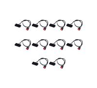 10 Pezzi Cavo Da 50 cm Filo di Stagno Nel Rame 24 Pin Femmina ATX PSU Alimentatore per PC Tester di Avviamento Ponticello di Avviamento con
