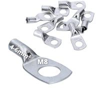 10 pezzi Cembre A1 M8 tubo cavo da 4 - 6 mm² m8 non isolati in rame stagnato