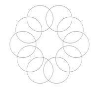 10 Pezzi Cerchi per Bomboniere - 30 cm - Cerchio per DIY, Cerchi Decorativi da Appendere - Anelli Decorativi per Appendere per Sogni, Corone Nuziali, Diametro del Filo 3mm