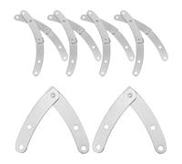 10 Pezzi Cerniera Interna per Coperchio Scatola, Supporto Argento | Ferro, Design Full Buffer, Stabile e Pratico, Non Facile Deformare e Arrugginire