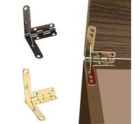 10 pezzi Cerniere a 90 gradi con sovrapposizione completa,supporti per scatola di legno, cerniera per custodia per gioielli in legno piccola, mini cerniere per coperchio per orologio scatola di legno