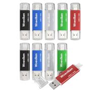 10 Pezzi Chiavette USB 2.0 16GB,WOOOLKEN OTG Type C 2 in 1, 5 Colori | per PC/New MacBook/Tablet/Smartphone Huawei, Samsung, Xiaomi, Oneplus (5colori)