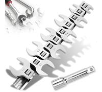 10 Pezzi Chiavi a Forchetta Metriche a Forma di Piede di Gallina,Set di Chiavi Dinamometriche da 10 a 19 mm,Chiave Piedi Chiave a Tubo,Con Organizer a Clip,per Riparazione Dell'Aria Condizionata
