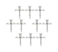 10 Pezzi Chiavistello a Molla in Acciaio Inox per Culla, Argento | Flessibile, Anti-compressione, Efficiente e Pratico, per Porta e Gabbia Piccione, Set