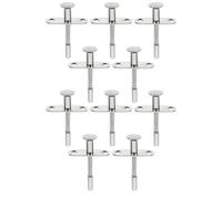 10 Pezzi Chiavistello a Stantuffo a Molla per Culla, Acciaio Inox | Flexibile, Efficiente, Anti-compressione, Installazione Facile, per Gabbia Piccione e Porta di Stoccaggio