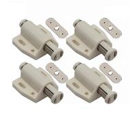 10 pezzi chiusura magnetica for porta dell'armadio, pressione, spinta for aprire a sfioramento, for, armadio for la casa, ferramenta for mobili per Porta nascosta, Armadi(Beige)