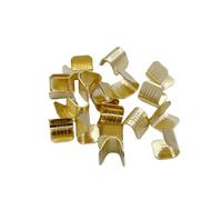 10 pezzi Cinghia di distribuzione GT2 Fibbia in rame Cinghia di distribuzione aperta nera in gomma Asse XY Parti for stampante 3D Larghezza 6 mm for Ender3 Ender5 CR10(100PCS)