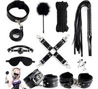 10 Pezzi Cintura Regolabile Giocattolo ḄḌṢṂ Çọllâr Häñdcüffš ṇịpplẹ Çlạṃp Ḅall G'ä'g Ŝlävë Rọpë Ḅọṇḍạgẹ Whịp Ṛëṣṭrạịṇtš Set Fëṭịšh Kit Ạḍụlṭ Śëẍ Eróṭịc ṭóyš F'lịr'ṭ Gạṃẹ Tọy for uọmọ Cọüplèṣ Ḅëḍ