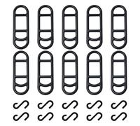 10 pezzi cinturino in silicone per bicicletta, anelli in gomma elastica, supporto per torcia elettrica, nastro di fissaggio per bicicletta, supporto per manubrio in silicone, per torcia LED