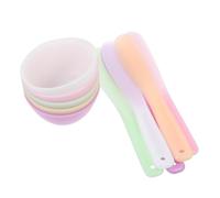 10 Pezzi Ciotola in Silicone Set, per Maschera Viso | Superficie Liscia e Non Aderente, Design Trasparente, Uso in Salone e Viaggio Colore Casuale