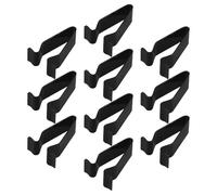 10 Pezzi Clip di Fissaggio per Auto in Ferro Nero | Rivestimenti Interni e Fissaggio Paraurti, Installazione senza Graffi, Compatto e Pratico per Riparazioni