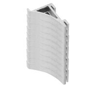 10 Pezzi Clip Frigorifero in Alluminio Argento, Supporto Ripiani | Curva a Coda di Rondine, Resistente alla Deformazione, per Congelatore