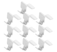 10 Pezzi Clip Metalliche di Supporto per Mensole | Acciaio Argento, Installazione Semplice, per Ripiani e Pannelli, Soluzione Pratica per Archivi e Mobili