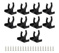 10 Pezzi Clip per Battiscopa da Cucina, Clip per Zoccolo da Cucina con 40 Pezzi M3.5x14 Viti, per Diametro 27mm, per Divani Tavoli Letto e Armadi