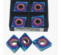 10 Pezzi CNMG120404 CNMG120408 MA KT7030 Inserti Per Tornitura In Metallo Duro Utensili Per Tornio CNMG 120404 120408 Parti Metalliche Utensili Per Tornio(CNMG120408-MA KT7030)