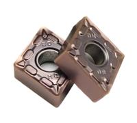 10 pezzi CNMG120404 CNMG120408 MQ LF6018 Utensili for tornitura Tornio Taglio CNC Inserti in metallo duro for acciaio inossidabile(CNMG120408-MQ LF6018)