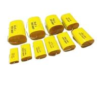 10 pezzi Condensatore assiale senza elettrodi 250V 1UF 1.5UF 1.8UF 2.2 2.7 3.3 4 4.7 5.6 6.8UF 8.2 10 12 15 18 20 22 33 47UF(250V8.2UF(825))