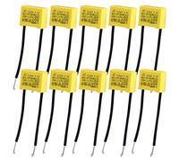 10 Pezzi Condensatore Polipropilene Anti Interferenza 0,22µF 275V X2 Condensatori di Sicurezza per luci Lampeggianti Lampadina a LED Non in Uscita Anti-sfarfallio