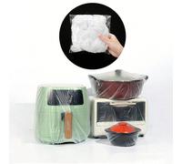 10 pezzi/Confezione Grandi coperture in plastica trasparente anti-polvere per elettrodomestici da cucina come TV, forno a microonde, ventilatore, cuociriso, teli di plastica impermeabili e antipolvere