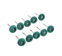 10 Pezzi/confezione Mini Trapano Spazzola Abrasiva In Nylon Lucidatura Ruota Con Gambo Da 3 Mm Compatibile Con Set Di Accessori For Utensili Rotanti Dremel(Green)