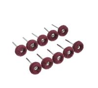 10 Pezzi/confezione Mini Trapano Spazzola Abrasiva In Nylon Lucidatura Ruota Con Gambo Da 3 Mm Compatibile Con Set Di Accessori For Utensili Rotanti Dremel(Red)