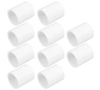 10 Pezzi Connettore per Tubi in Pvc Bianco Sch40 | Raccordi Diritti per Tubi, Installazione Semplice, Uso Interno ed Esterno, per Irrigazione e Scarichi Bagno