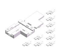 10 Pezzi Connettore Rapido 8mm Forma L con Coperchio per Striscia LED Senza Sald