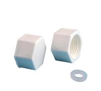 10 pezzi Connettore terminale for tubo da giardino in plastica da 1/2'' 3/4'' 1'' Filettatura maschio/femmina Tappo terminale Raccordi di tenuta for tubo in PVC(10Pcs 1 Female-Thread)