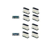 10 Pezzi Connettore USB Tipo C Jack Femmina 5 Pin SMD SMT Presa Tipo C Porta di Ricarica per Saldatura PCB Adattatore di Riparazione DIY