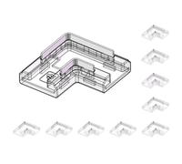 10 Pezzi Connettore Veloce 8mm Forma L Fast Connect 4 In 1 per Curvare Strip LED