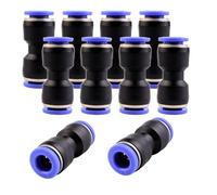 10 pezzi connettori pneumatici da 9 mm, connettori pneumatici push-in, attacco rapido pneumatico dritto 9 mm, attacchi rapidi pneumatici, utensili pneumatici per aria compressa