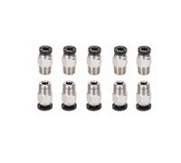 10 pezzi connettori pneumatici for stampanti 3D PC4 M6 M10 Bowden giunto rapido raccordo 1,75/3 mm tubo PTFE 2/4 mm(10Pcs PC4-M10)