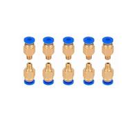 10 pezzi connettori pneumatici for stampanti 3D PC4 M6 M10 Bowden giunto rapido raccordo 1,75/3 mm tubo PTFE 2/4 mm(10Pcs PC4-M6)