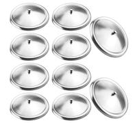 10 Pezzi Coperchi Di Ricambio In Acciaio Inossidabile, Coperchi Di Ricambio Per Bicchieri 9,3 Cm, Coperchio Tazza, Copribicchieri In Acciaio Inox Coperchi Per La Casa, Caffè, Bar