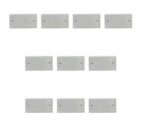 10 Pezzi Coperchio con Viti per Scatola Elettrica 504, Copri Cassetta Universale Bianco, Placca Cieca per Chiusura Scatole da Incasso, con Viti Incluse