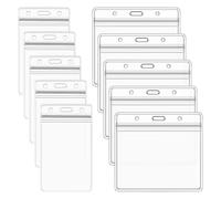 10 Pezzi Coperchio Di Carta Trasparente, Supporto Per Carta Di Identità Id Cover, Multifunzionale, Riutilizzabile, Ufficio Per La Protezione Delle Carte D'Identità Della Scuola.