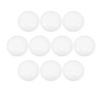 10 Pezzi Coperchio Diffusore per Lampadina Globo Piatta LED in PC Bianco | Ricambio per Globi Rotti, Diffusione Uniforme della Luce, per Specchi Vanity e Ambienti Professionali