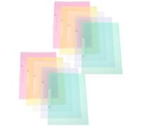 10 pezzi copertine con clip a molla: cartelle portadocumenti in plastica per