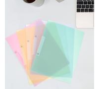 10 pezzi copertine con clip a molla: cartelle portadocumenti in plastica per