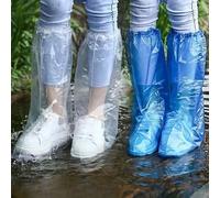 10 pezzi Coperture per scarpe usa e getta impermeabili e antiscivolo, taglia unica unisex, in materiali TPE durevoli, indispensabili per le giornate piovose all'aperto, adatte per ciclismo e guida di 