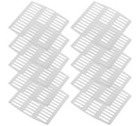 10 Pezzi Copri Foro di Drenaggio in Acciaio Inox | Rete Fine, Profilo Sottile, Finitura Argento, Integrazione Discreta, per Aperture in Muratura
