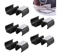 10 Pezzi Coprigambe Per Sedia In Silicone Manicotto A Forma Di U Manicotto Per Tubo Mobili Protezioni Passanti in Feltro Diametro 24-25 mm Per Il Pavimento Morsetto Per Sedia Cantilever Silencer