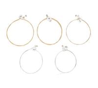 10 Pezzi Corde per Lira in Acciaio, Set Completo per Lyre Harp, Oro | Numeri Sulle Misure, Risposta Rapida, Tono Stabile, per Studenti di Musica e Lezioni Classiche