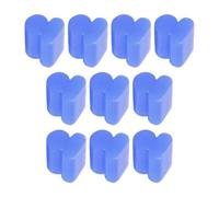 10 pezzi Corna contralto in silicone tamponi tampone arresto per ottone Eufonio Tuba tromba 3,5 mm blu